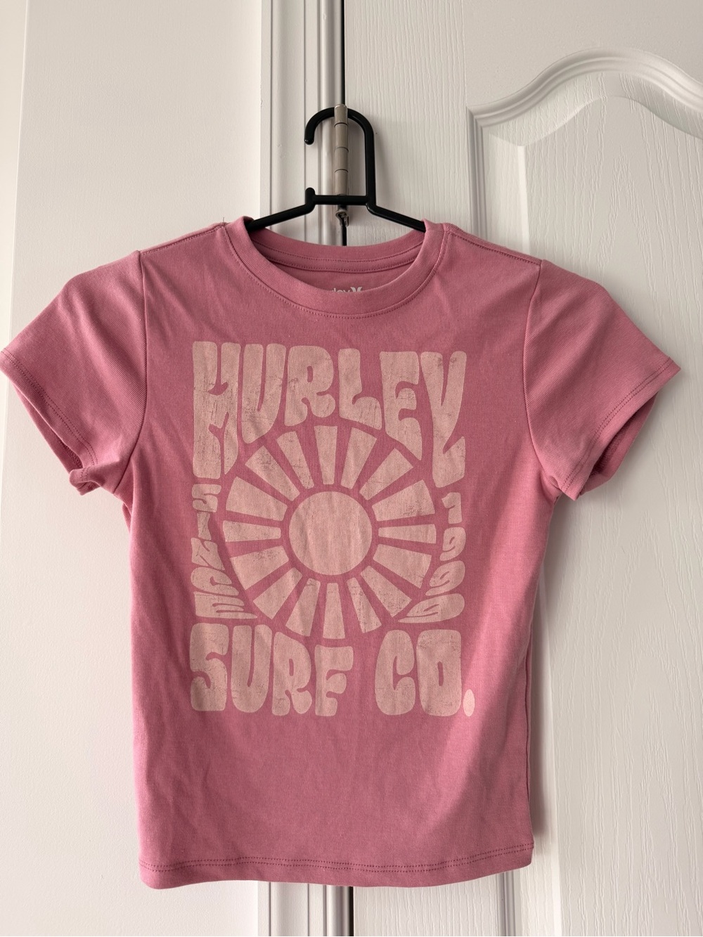 Hurley Kids Pink Graphic Surf Co. Tee